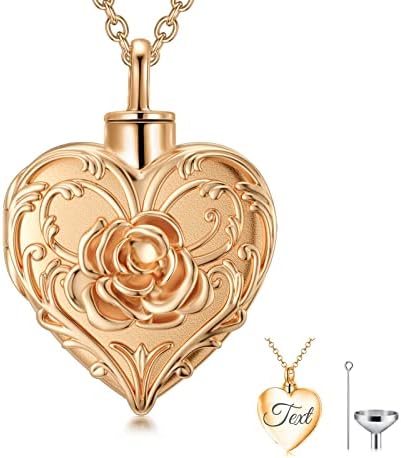 SOULMEET Cremation Jewelry for Ashes, Sterling Silver Urn Necklace for Ashes Women Men, Cherish Memories Jewelry to Keep Someone Near to You