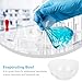 MAGICLULU 90mm Glass Round Evaporating Dish with Spout Flat Bottom Borosilicate Laboratory Evaporation Basin for Scientific and Industrial Use