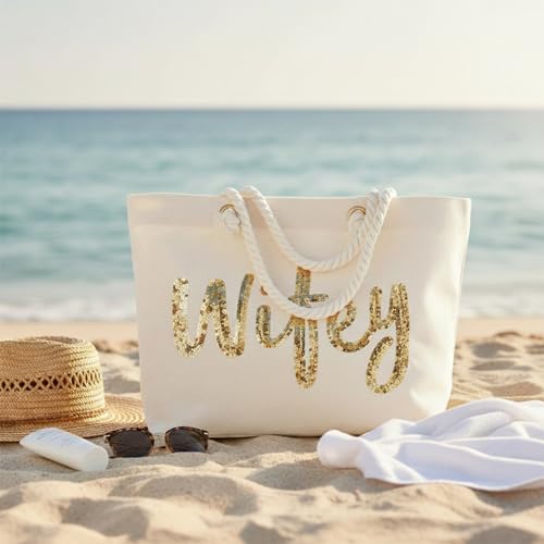 Bolso grande de yute para boda Elegantpark miniatura 6