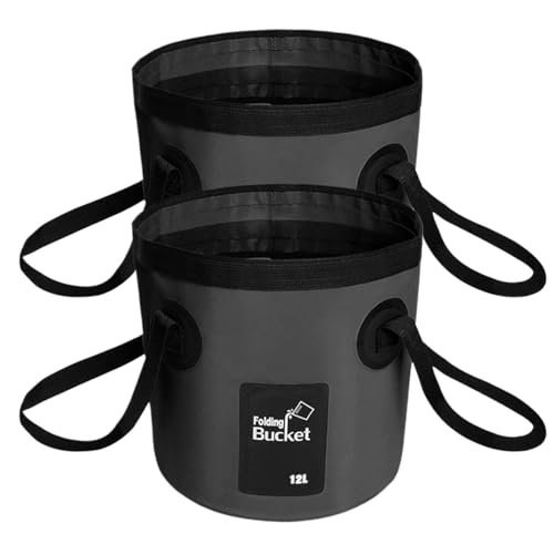 BANCHELLE Collapsible Bucket Water Container Portable Folding Camp Wash Basin