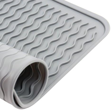 Tapete Escorredor de Louça em Silicone 30x40cm – Antiderrapante, Secagem Rápida, Resistente ao Calor, Fácil de Limpar – Ideal para Pia e Cozinha