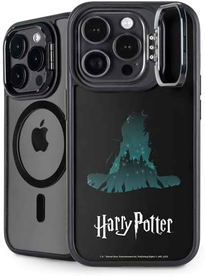 Skinit Kickstand Phone Case Compatible with iPhone 16 Pro Max - Officially Licensed Wizarding World Harry Potter Hats and Hogwarts Design