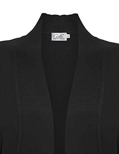 Women's Solid Basic Open Front Pockets Knit Sweater Cardigan3