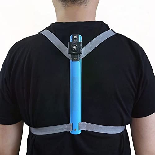 WAYUTO Portaombrelli a mani libere, parasole, supporto posteriore per ombrello da pioggia, ombrello da pesca, supporto per attività all'aperto, unisex