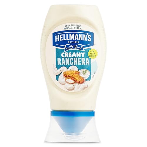 Salsa creamy ranchera Hellmanns bote 245 ml