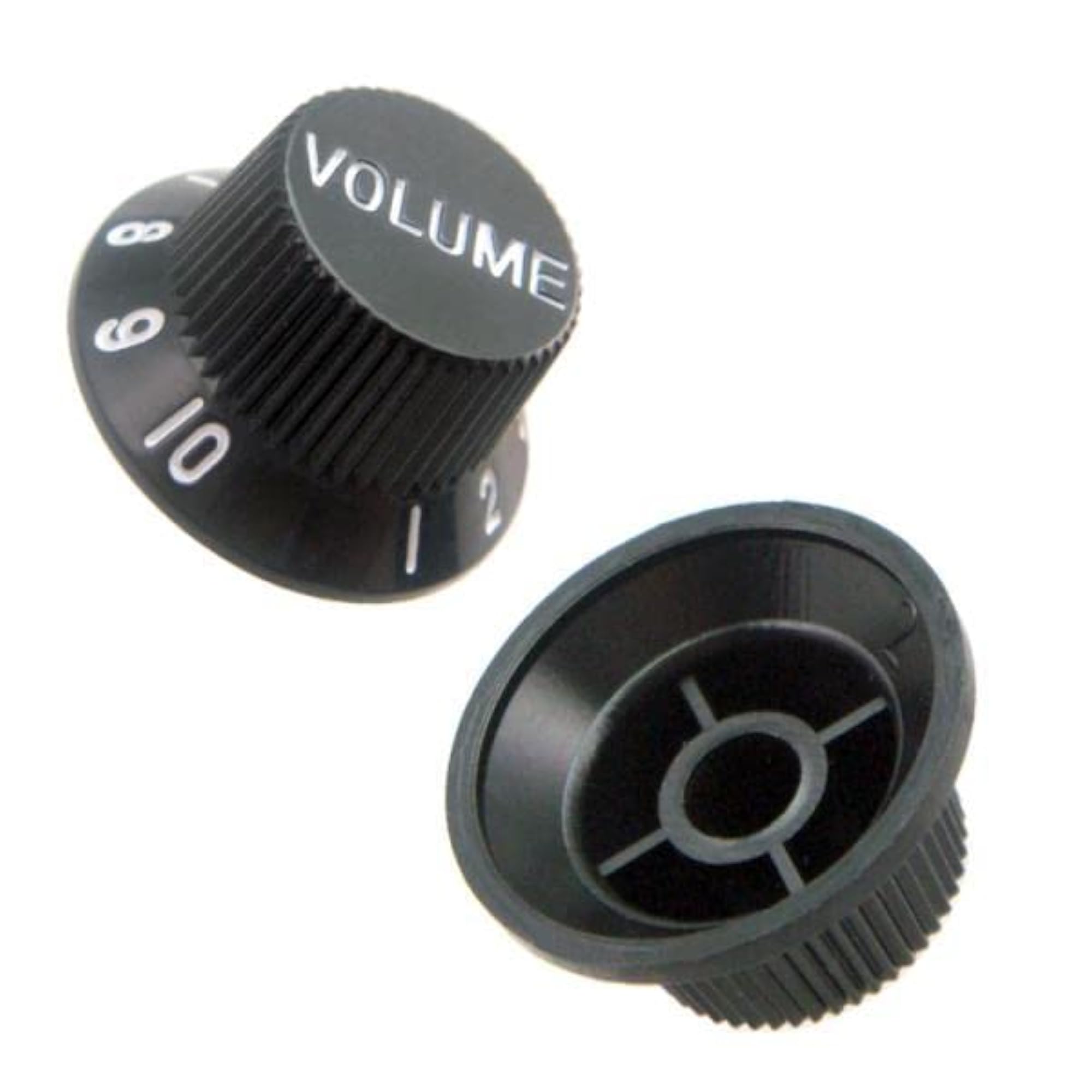 Black Volume + 2 Tone Control Buttons for Electric Guitar