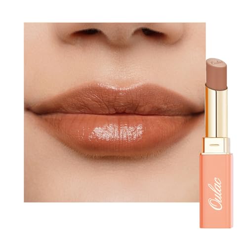 Bild von Oulac Orange Pflegender Lippenstift - Matte mit Satin Finish Lippenstifte, Cremige Textur, Feuchtigkeitsspendender Lippen, Langanhaltender Hochpigmentiert, Mit Shea Butter, Vegane, 4g, SG10 Bailey
