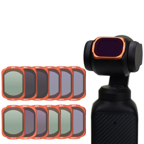 Taoricup DJI Osmo Pocket 4 �Ή� �t�B���^�[ UV CPL DJI Osmo Pocket 4 �Ή� �A�N�Z�T���[ �t�B���^�[�Z�b�g ���w�K���X �A���~�t���[�� (12PCS)