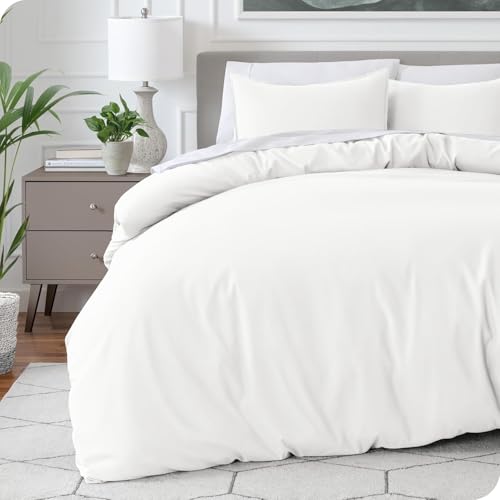 Image of Viewstar Premium Cotton Duvet Cover, King Size 91x101 Inches, 300 Thread Count, Ultra-Soft, Wrinkle-Free, Cotton-Quilt /Comforter Zipper Cover (Off White)