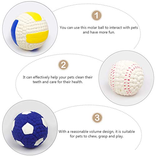 Scicalife 3Pcs Pet Bola Toysqueaky Bolas Cão Cães Brinquedos Interativos Brinquedos Do Cão