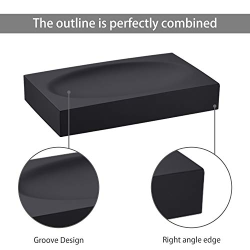 Black Resin Soap Dish In Jincrop Home, Black Soap Dish Used In The Bathroom Or Shower, Also Very Suitable For The Kitchen. As A Modern Bathroom Accessory .(Matte Black) #TOP2