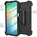 Jackpot Wireless Designed for Samsung Galaxy A26-5G Case with Built-in Screen Protector, Belt Clip Holster, Heavy Duty Shockproof Drop Protection Military Grade Cover with Kickstand (Black)