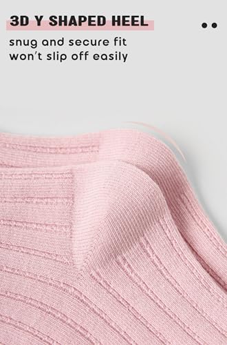 Toddler Girl Crew Socks Soft Breathable Ruffle Socks Moisture Wicking 3 Pairs/6Pairs4