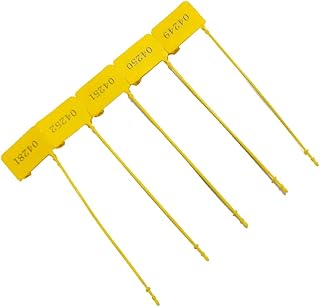 Seal Crush Mesriel, Plastic Safety Stoppers and Pull Tight Ties Set, Multi-Use (Seal Crush Yellow, 17cm Length, 5 Count) - KaberTrade