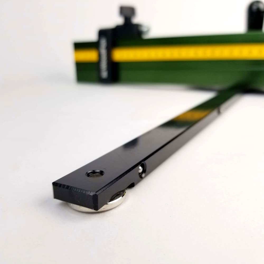 Tope de inglete profesional con tope angular y carril de tope de aluminio, carpintero