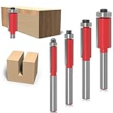 【Corte compuesto】-Fresa recta madera adecuado para hacer ranuras y todo tipo de trabajos de corte recto, corte de todos los materiales compuestos, madera, tableros de fibra de densidad media, tableros de partículas, contrachapado compacto.