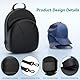 CLESOO Cap Aufbewahrung - Harte Hutschachtel für Baseball Cap mit Abnehmbarem Aufbewahrungstasche - Mützenhalter Organizer Halterung mit Deckel & Verstellbarem Schulterriemen für Reisen Hause