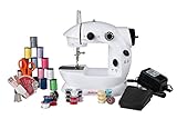 Sunbeam White Mini Sewing Machine, 8.5' L x 4.5' W x 6.5' H