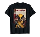 Marvel Deadpool & Wolverine Deadpool & Dogpool Kissing Logan Camiseta