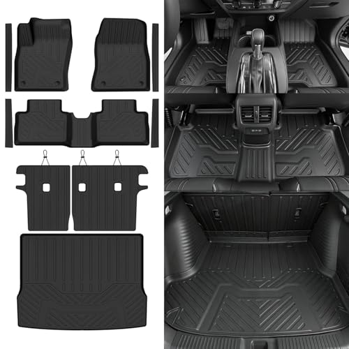 NQOQN Custom Fit Floor Mats for Nissan Kicks 2025-2026 (Not for Kicks Play 2025) All Weather TPE Floor Liners with Trunk Mat & Backrest Mats & Door Sill Guard Odorless Full Set Interior Accessories