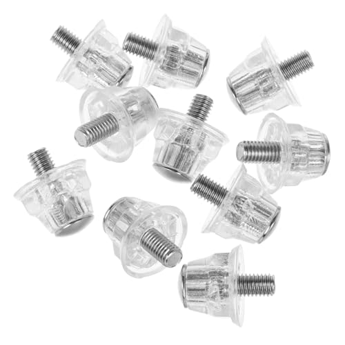 BESPORTBLE Golf Shoes Spikes Replacement Studs 10pcs Metal Cleat Studs for Soccer Training Accessories Anti-slip Nails