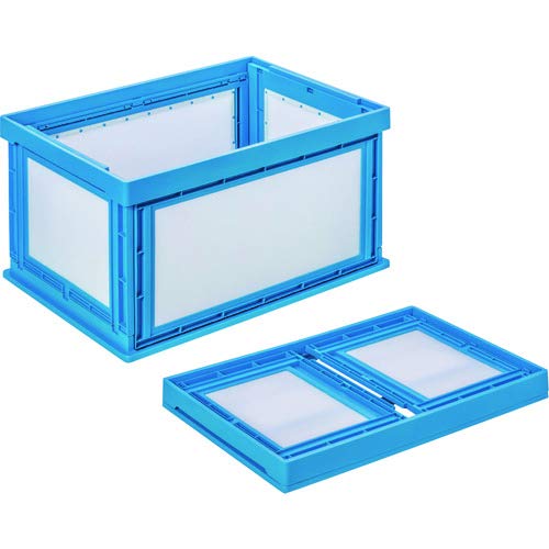 Amazon | KUNIMORI プラスチック折畳みコンテナ パタコン NM-80 ブルｰ