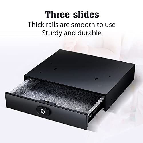 yeacher Gaveta de casa segura Cofre oculto com identificação de impressão digital Desbloqueio seguro