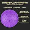 Heyfriday Steel Tongue Drum - 10 Inches 11 Notes Rain Drum - Metal Hand Pan Drum for Adults/Kids with Music Book, Handpan Mallets and Carry Bag, C Major Musical Instruments(Lavender Purple) #2