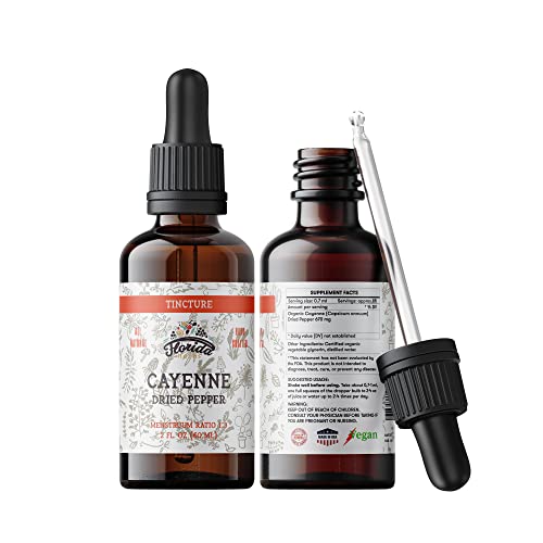 image for FLORIDA HERBS Cayenne Tincture Extract, Organic Cayenne (Capsicum annu