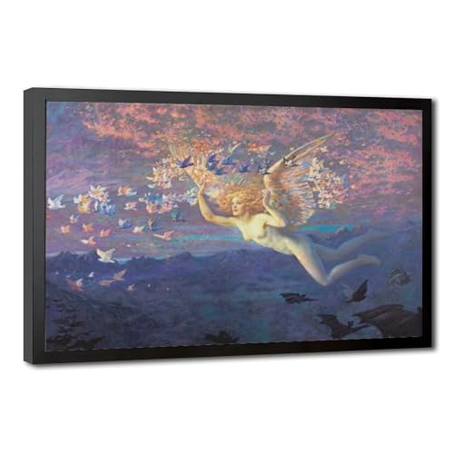 Affiches sur toile Edward Robert Hughes - Ailes du matin 1905 Décoration murale avec cadre 20x30 cm