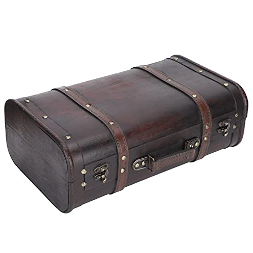 Vintage Suitcase, Personalized Portable Wooden Suitcase, for Men Women Photo Studio Photography Props Decoration Box