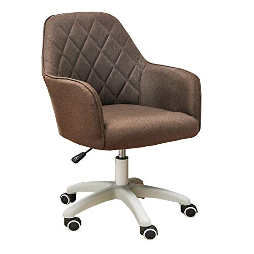 Chaise de bureau fauteuil pivotant réglable YRYRYW lin coussin épais pour ordinateur