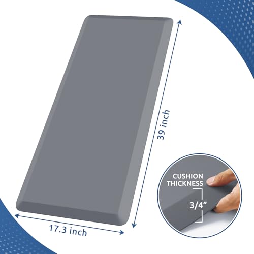 Image of 0.8 inch Thick Kitchen Mat Cushioned Anti Fatigue Rug Comfort Floor Mats
