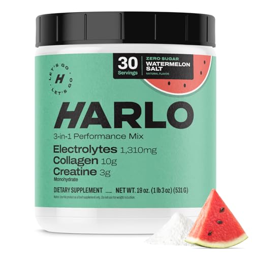 Harlo 3-in-1 Electrolytes Powder with Creatine & Collagen – High