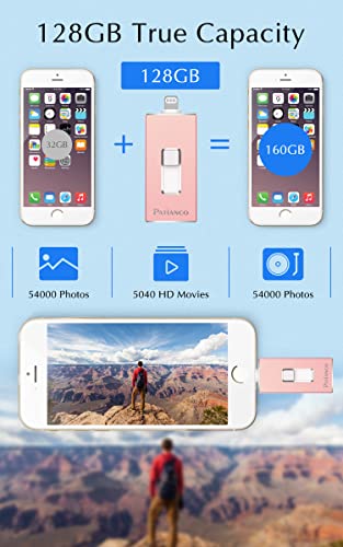 Photo Stick For Iphone, Usb Flash Drive For Iphone, Mfi Certified Apple Photo Stick, Iphone-Thumb-Drive, 128Gb Iphone-Memory-Stick For Ipad/Iphone/Computer Picture Keeper Portable Hard Drive 128Gb #TOP3