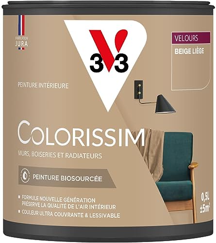 V33 Peinture multi-supports Colorissim® Beige liège Velours 0,5L