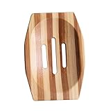 HOLIDYOYO Natürliche Holz Seifenschale Seifenbehälter Hohl Für Bad Toilette Küche Retro Design...