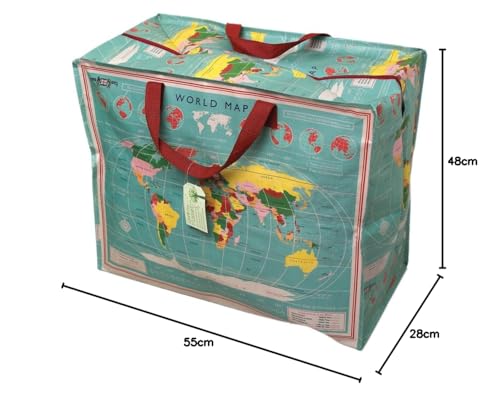 Rex International Jumbo Weltkarte Aufbewahrungstasche, Blau