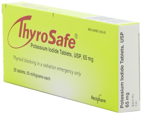Thyrosafe Potassium Iodide Tablets, 65 Mg, 20-Count By Thyrosafe #TOP1