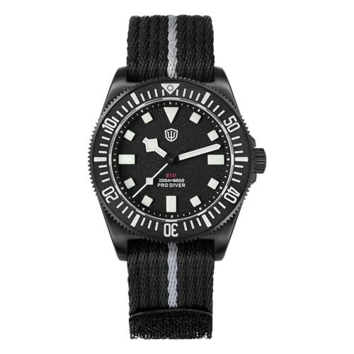 watchdives Reloj de buceo de titanio EXD de 40 mm Japón VH31 de segunda barrido, reloj de pulsera de cristal de zafiro, analógico, luminoso, impermeable, para hombre, Negro watchdives Reloj de buceo de titanio EXD de 40 mm Japón VH31 de segunda barrido, reloj de pulsera de cristal de zafiro, analógico, luminoso, impermeable, para hombre, Negro