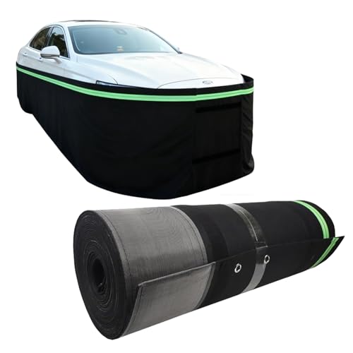 Winter Year-Round Outdoor Protection, Car Body Door Protector,Roll-up Storage Rv Skirting,Easy Installation for Motorhome Mobile Home Engine Bay and Wheel Wells 2.6ft High 92ft Length