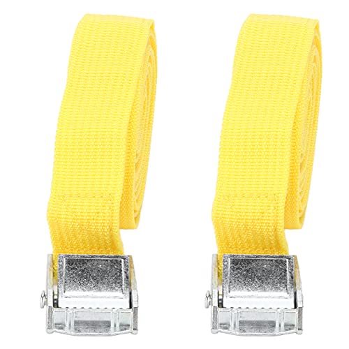 Pasek do mocowania bagażu ze stopu cynku o średnicy 25 mm i klamrze w kolorze żółtym (3 metry)