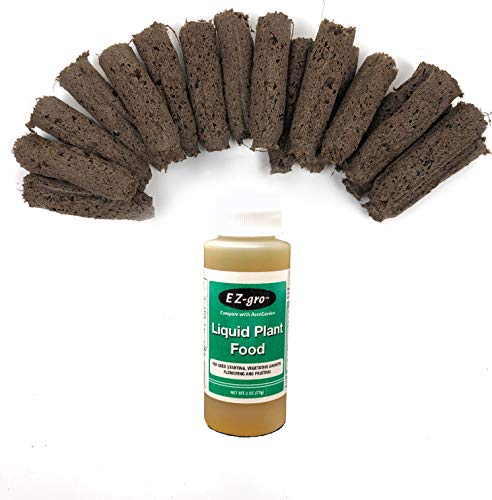 Compatible Aerogarden Sponges by EZ-gro (50 Pack with 2oz Fertilizer) | Eco-Friendly Coco Coir Alternative | Compatible Seed Pod Replacement for All Aerogarden Grow Anything Kits