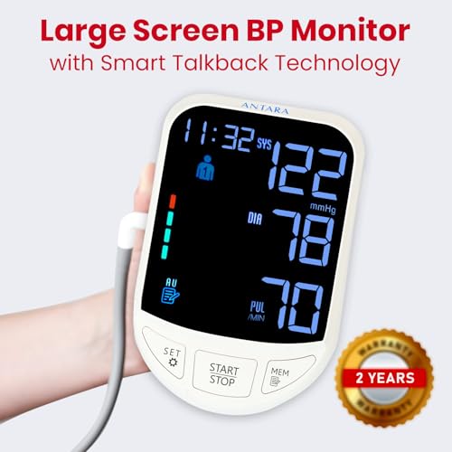 Image of AGEasy (Max Group) Fully Automatic Digital Blood Pressure Monitoring Device with Voice Assistant | BP Apparatus for Home | Portable Digital BP Check Machine for Hypertension & Managing Heart Health | Arm Circumference (22-42cm)