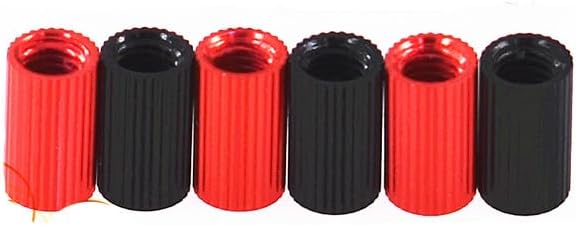 5pcs M5 aluminum alloy blind hole nuts round head steps straight line knurled silk teeth fasten handle nut color bolts (Size: M5, Color: red)