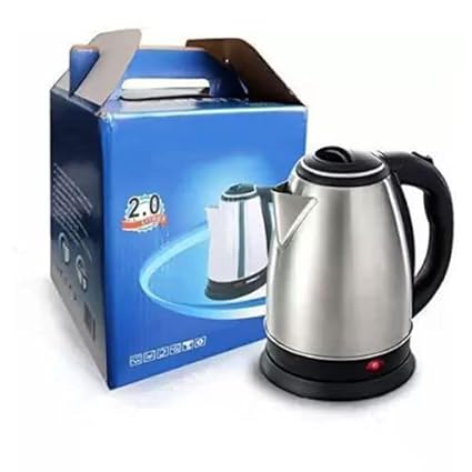 STOCKHAWKERS Electric Kettle 1.8 Litre with Stainless Steel Body, Used for Boiling Water, Making Tea and Coffee, Instant Noodles, Soup etc. (1.8 L, Silver)