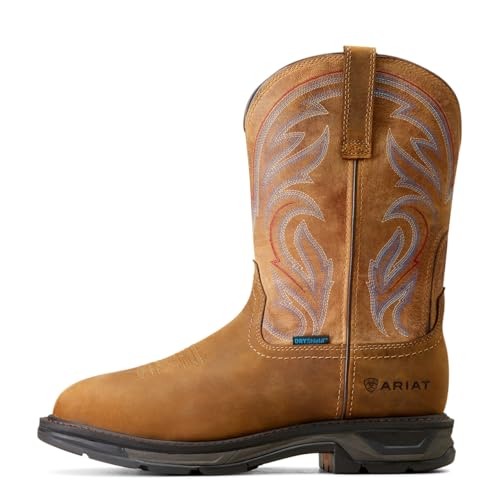 Ariat Men's Workhog XT H2O Distressed Bravo Brown Soft Toe Work Boot2
