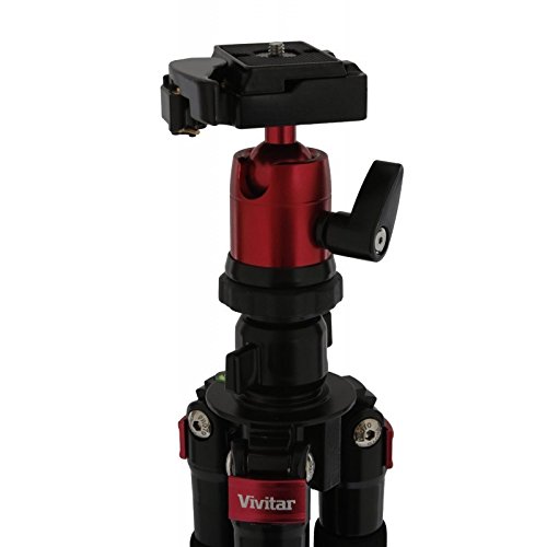 Tripé fotográfico Vivitar em magnésio com extensão até 1,57 m