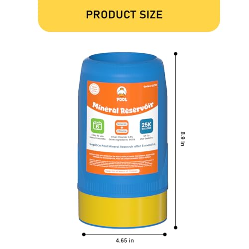 Zomixzo 6100 Replacement Mineral Reservoir Cartridge Compatible with Frog Model 6100 Cyclers, Up to 25K Gallons 2 Pack by Zomixzo - Used condition - Image 2