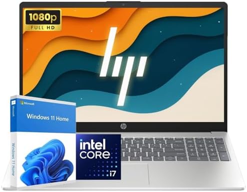 HP Laptop 15 | Intel i7-1255U 10-Core Processor | 16GB DDR4 RAM | 1TB PCIe SSD | 15.6" FHD 1080p Display | Windows 11 | Thin Notebook with Ultrabook-Level Performance for Work & Study